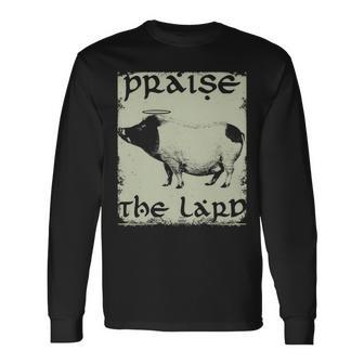 Keto Diet Praise The Lard Pork Bacon Long Sleeve T-Shirt - Monsterry CA