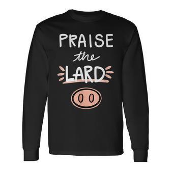 Keto Praise The Lard Bacon Long Sleeve T-Shirt - Monsterry DE