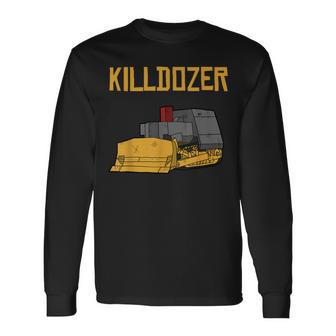 Killdozer Modified Tank Bulldozer Long Sleeve T-Shirt - Monsterry DE