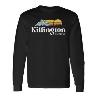 Killington Vermont Ski Snowboard Hiking Things To Do Places Long Sleeve T-Shirt - Seseable