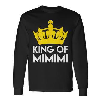 King Of Mimimi Statement Ironie Slogan Langarmshirts - Geschenkecke