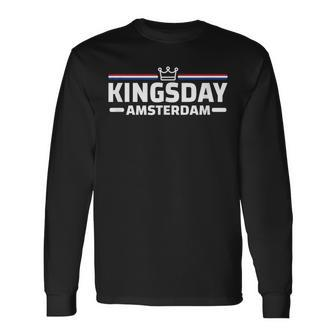 Kingsday Amsterdam Koningsdag Netherlands Holland Langarmshirts - Seseable