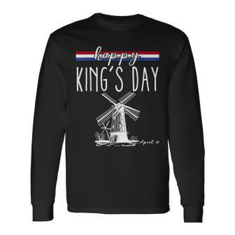 Kingsday Dutch Koningsdag Netherlands Kings Day Holland Long Sleeve T-Shirt - Monsterry