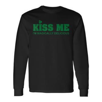 Kiss Me I'm Magically Delicious Long Sleeve T-Shirt - Monsterry UK