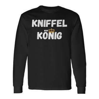 Kniffelkönig For Dice Player Zum Triffel Spiel King Langarmshirts - Seseable