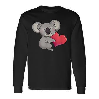 Koala Conservation Support Wildlife With Adorable Koala Bear Long Sleeve T-Shirt - Monsterry DE
