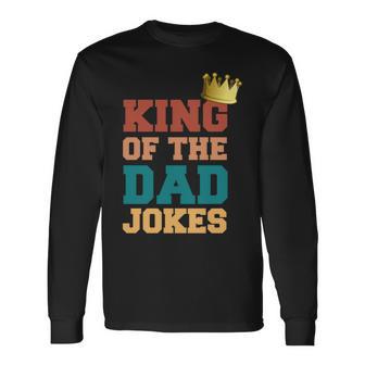 König Desaters Witze Papa Wortspiele Krone Happy Langarmshirts - Geschenkecke