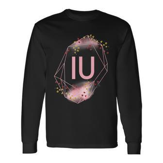 Korean K-Pop I Love You Hand Letters Iu Together Long Sleeve T-Shirt - Monsterry