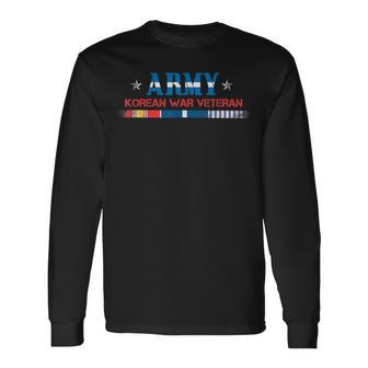 Korean War Veteran Proud Army Long Sleeve T-Shirt - Monsterry UK