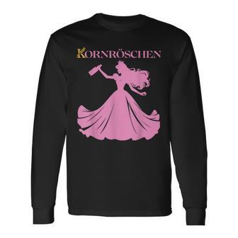 Kornröschen Saufen Prinzessin Alkohol Party Malle Feiern Jga Langarmshirts - Geschenkecke