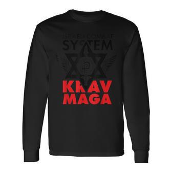 Krav Maga Israeli Combat System Gray Langarmshirts - Geschenkecke