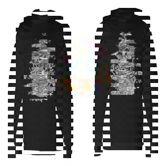 La Catrina Con Flores I La Catrina Sin Mangas Camiseta de manga larga - Regaloses