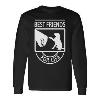 Lab Best Friends For Life Long Sleeve T-Shirt | Mazezy