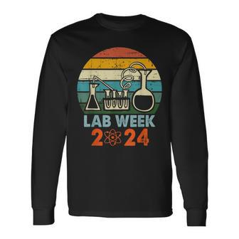 Laboratory Tech Medical Technician Scientist Lab Week 2024 Long Sleeve T-Shirt - Seseable