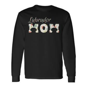 Labrador Mom Lab Mom For Women Long Sleeve T-Shirt | Mazezy