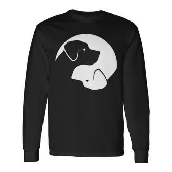 Labrador Retriever Yin Yang Long Sleeve T-Shirt | Mazezy