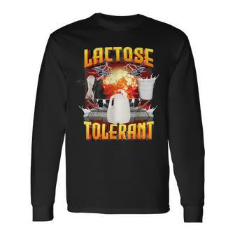 Lactose Tolerant Sarcasm Oddly Specific Meme Long Sleeve T-Shirt - Seseable