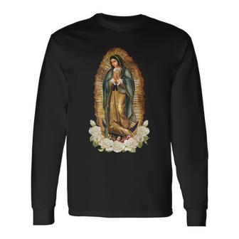 Our Lady Of Guadalupe Virgin Mary Catholic Saint Long Sleeve T-Shirt - Thegiftio UK