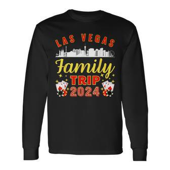 Las Vegas Family Trip 2024 Birthday Party Vacation Matching Long Sleeve T-Shirt | Mazezy
