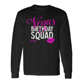 Las Vegas Girls Trip 2024 Girls Vegas Birthday Squad Long Sleeve T-Shirt - Seseable