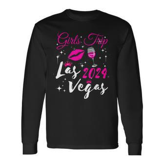 Las Vegas Girls Trip 2024 Girls Weekend Friend Matching Long Sleeve T-Shirt | Mazezy UK