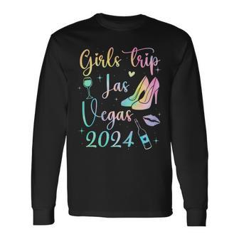 Las Vegas Girls Trip 2024 Girls Tie Dye Weekend Friends Girl Long Sleeve T-Shirt | Mazezy