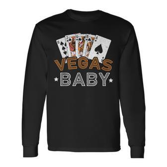 Las Vegas Nevada Strip Glücksspielproblem Langarmshirts, Schwarz S - Seseable