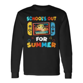 Last Day Of School For Boys Kid Schools Out For Summer Long Sleeve T-Shirt - Seseable