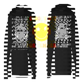 Last Day Of School Retro Schools Out For Summer Teachers Long Sleeve T-Shirt | Seseable CA