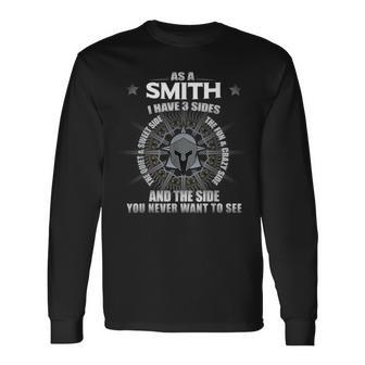 Last Name Smith Family Namesake Team Surname Reunion Long Sleeve T-Shirt - Seseable