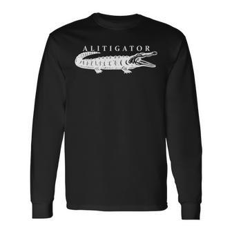 Lawyer A Litigator Alligator Attorney Counselor Law School Long Sleeve T-Shirt - Monsterry CA