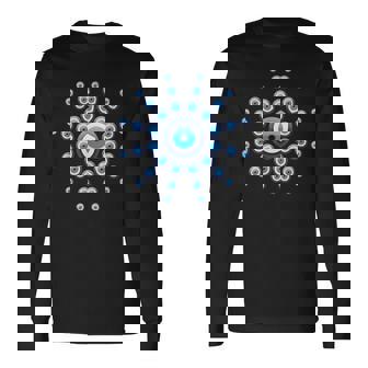 Le Mauvais Oeil Contre Mauvais Esprits Grecque Turque Nazar T-shirt à manches longues - Cadeauxyz