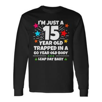 Leap Year Birthday 60Th Birthday Party Leap Day Birthday Long Sleeve T-Shirt - Seseable