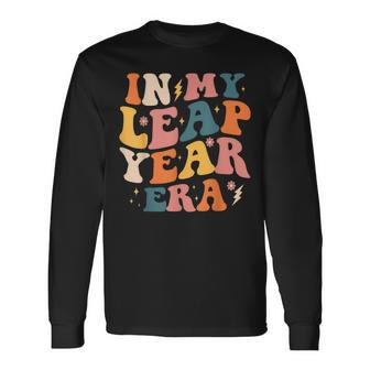 In My Leap Year Era Leap Year 2024 Birthday Retro Long Sleeve T-Shirt - Seseable