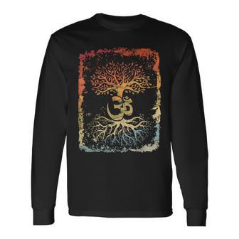 Lebensbaum-Yoga Om Keltisches Yoga Langarmshirts - Geschenkecke