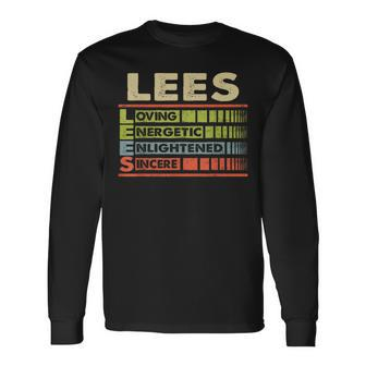 Lees Family Name Last Name Lees Long Sleeve T-Shirt - Seseable