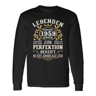 Legends 1959 Geboren Vintage 1959 Birthday Langarmshirts - Seseable