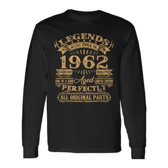 Legends Were Born In 1962 60 Years Old 60Th Birthday Long Sleeve T-Shirt - Monsterry CA