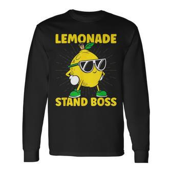 Lemonade Stand Boss Lemon Juice Lemonade Stand Long Sleeve T-Shirt | Mazezy AU