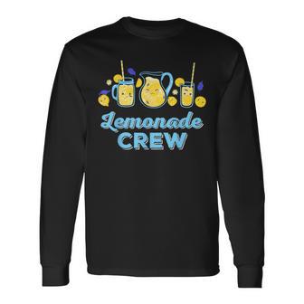 Lemonade Stand Crew And Boss Lemon Juice Summer Long Sleeve T-Shirt - Monsterry