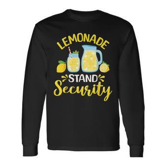 Lemonade Stand Security Long Sleeve T-Shirt - Monsterry CA