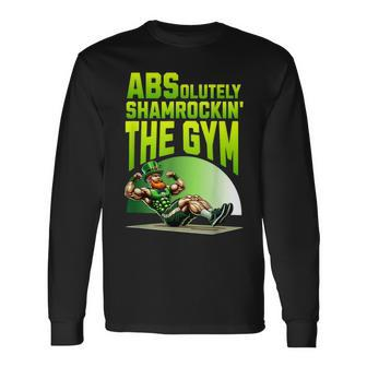 Leprechaun Fitness Absolutely Shamrokin' The Gym Long Sleeve T-Shirt | Mazezy UK
