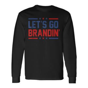 Let's Go Brandin' Anti Joe Biden Quote Long Sleeve T-Shirt - Monsterry