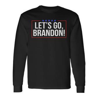 Let's Go Brandon Conservative Anti Liberal Pocket Long Sleeve T-Shirt - Monsterry