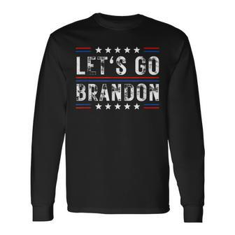Let’S Go Brandon Vintage Pro America Anti-Biden Social Club Long Sleeve T-Shirt - Monsterry CA