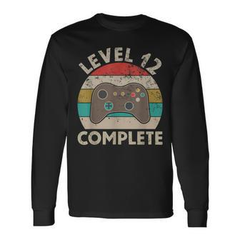 Level 12Th Complete 12 Year Wedding Anniversary Vintage Long Sleeve T-Shirt - Monsterry CA
