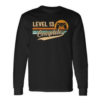 Level 13 Complete 13Th Wedding Anniversary For Couples Long Sleeve T-Shirt - Thegiftio UK