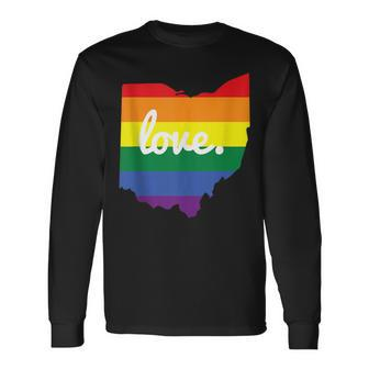 Lgbt Gay Pride Ohio Love Long Sleeve T-Shirt - Monsterry