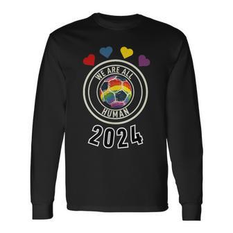 Lgbtq Outfit Fußball Wm Trikot 2024 Pride Regenbogen Fan Langarmshirts - Geschenkecke