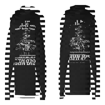 Life Behind Bars Biker Motorcycle Long Sleeve T-Shirt - Monsterry